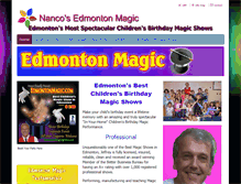 Tablet Screenshot of edmontonmagic.com